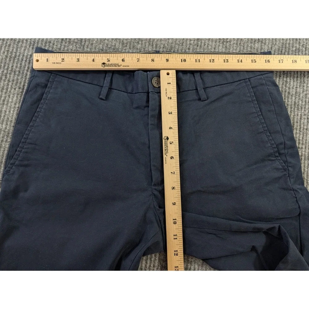 Banana Republic Lived In Chino Pants‎ Mens 33x30 Blue Skinny Fit Office Casual